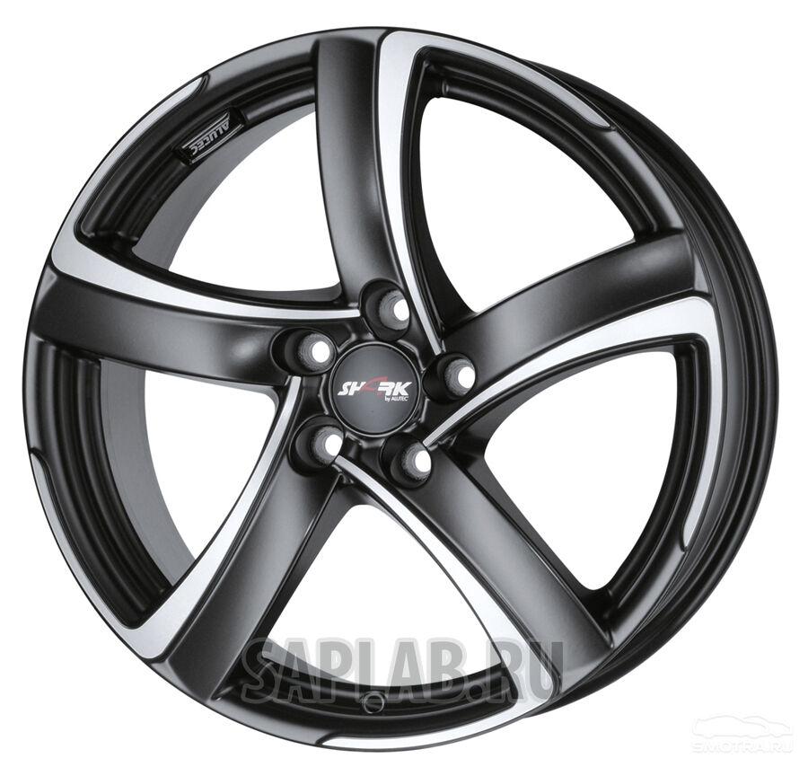 Купить запчасть ALUTEC - WHS027722 Shark 17/7,5 ET38 Racing black front polished