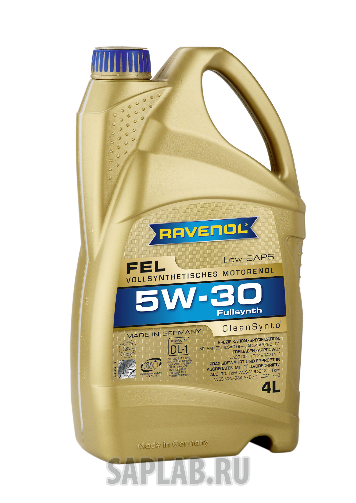 Купить запчасть RAVENOL - 4014835723498 FEL SAE 5W-30 ( 4л) new