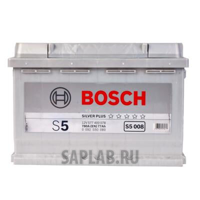 Купить запчасть  BOSCH - 0092S50080 Аккумулятор автомобильный BOSCH S5 Silver Plus 0 092 S50 080 77 Ач