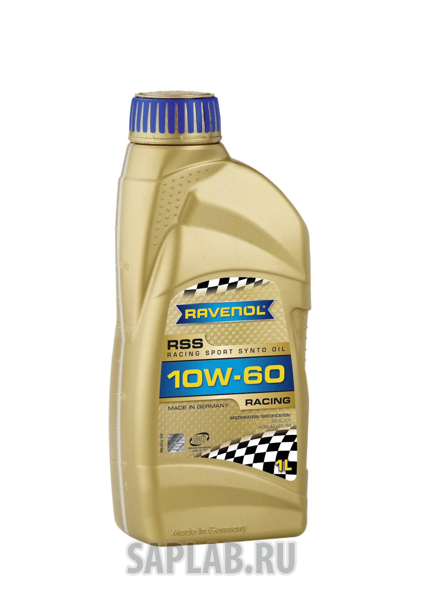 Купить запчасть RAVENOL - 4014835726710 Моторное масло Ravenol Racing Sport Synto SAE 10W-60 1л