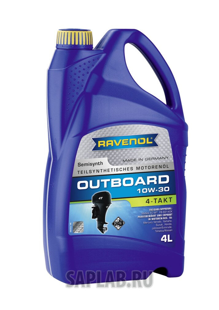 Купить запчасть RAVENOL - 4014835729094 Моторное масло Ravenol Outboardoel 4T SAE 10W-30 4л