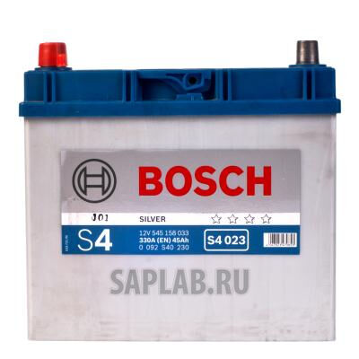 Купить запчасть  BOSCH - 0092S40230 Аккумулятор автомобильный BOSCH S4 Silver 0 092 S40 230 45 Ач