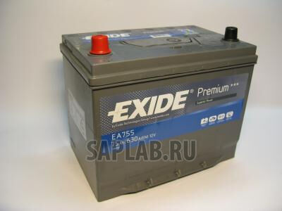 Купить запчасть  EXIDE - EA755 Аккумулятор автомобильный EXIDE EA755 75 Ач