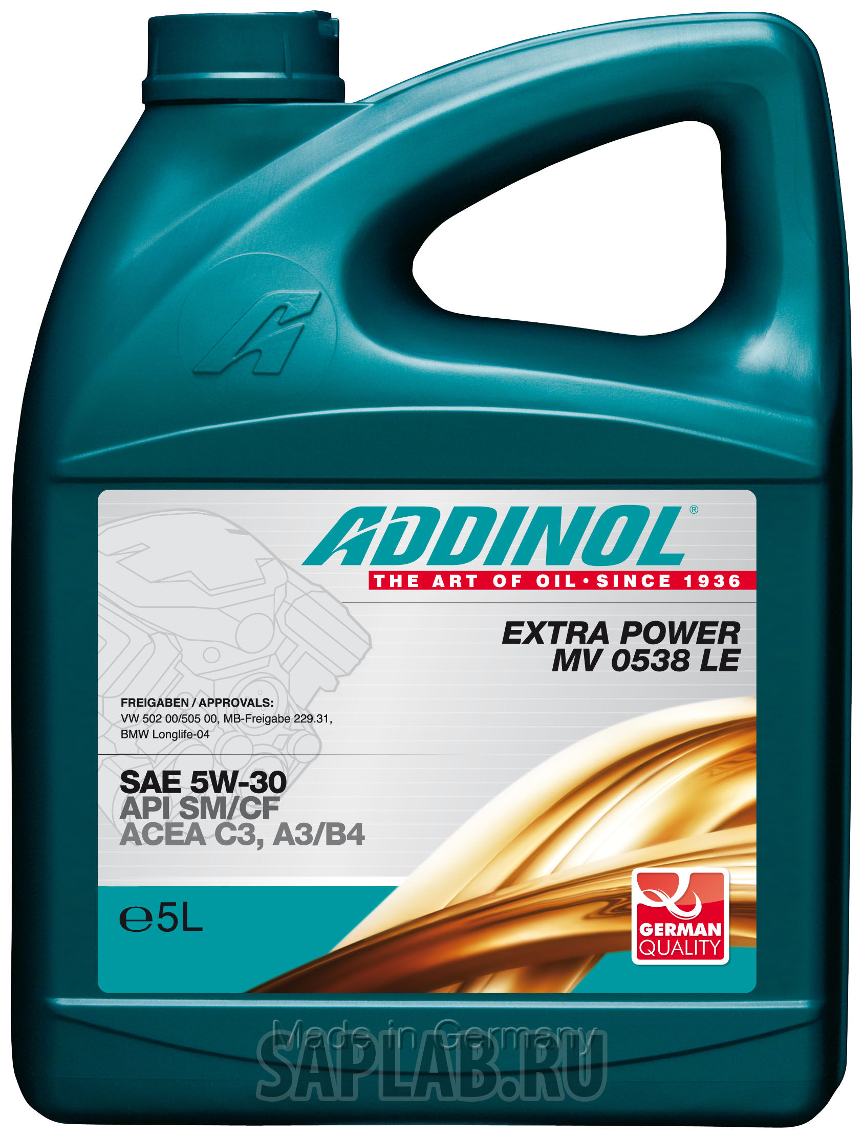 Купить запчасть ADDINOL - 4014766242716 Extra Power MV 0538 LE 5W-30, 5л