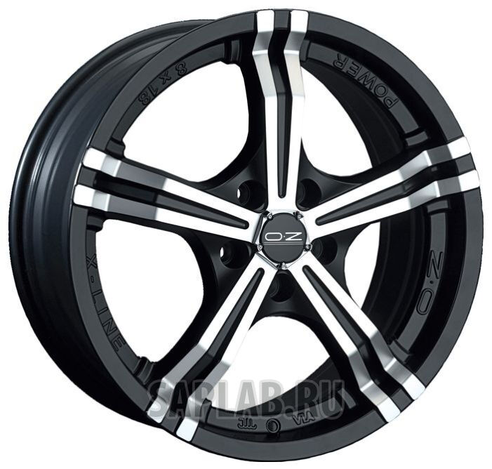 Купить запчасть OZ - WHS056897 Power 16/7 ET16 Matt black + diamond cut