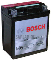 Купить запчасть  BOSCH - 0092M60060 Аккумуляторная батарея Евро 6ah 50a 114/71/131 Ytx7l-Bs Moto BOSCH 0092M60060