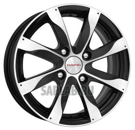 Купить запчасть RAPID - R14248 RAPID ДЖЕМИНИ АЛМАЗ (KC617) 6.0X15 4/114.3 ET43 d67.1 /black/ [r14248]