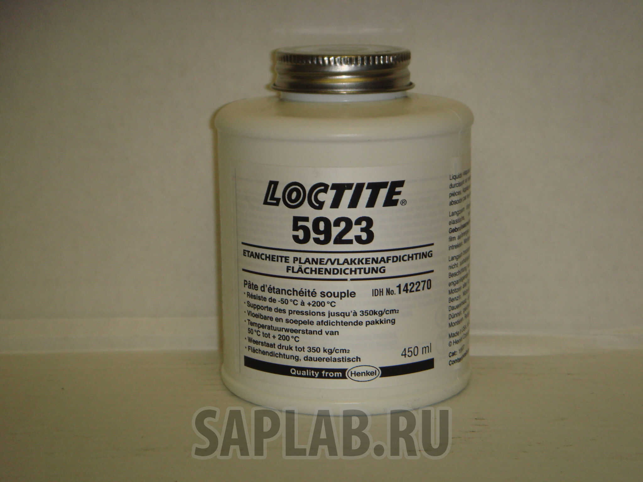 Купить запчасть LOCTITE - 142270 Уплотнитель незастывающий кистевой (банка), 450 мл