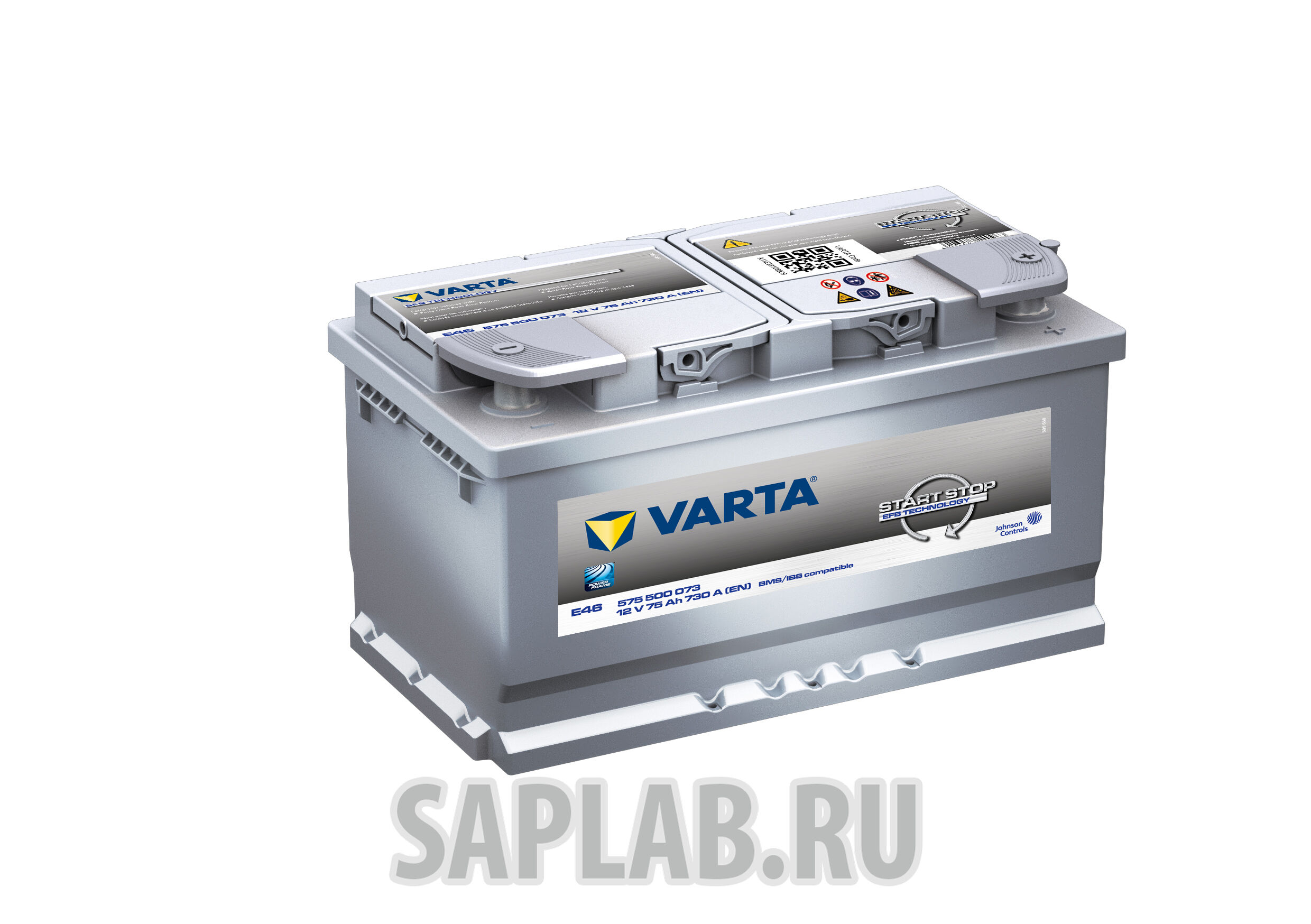 Купить запчасть  VARTA - 575500073 Аккумуляторная батарея антивибрац 19.5/17.9 75Ah 730A 315/175/175\ VARTA 575500073