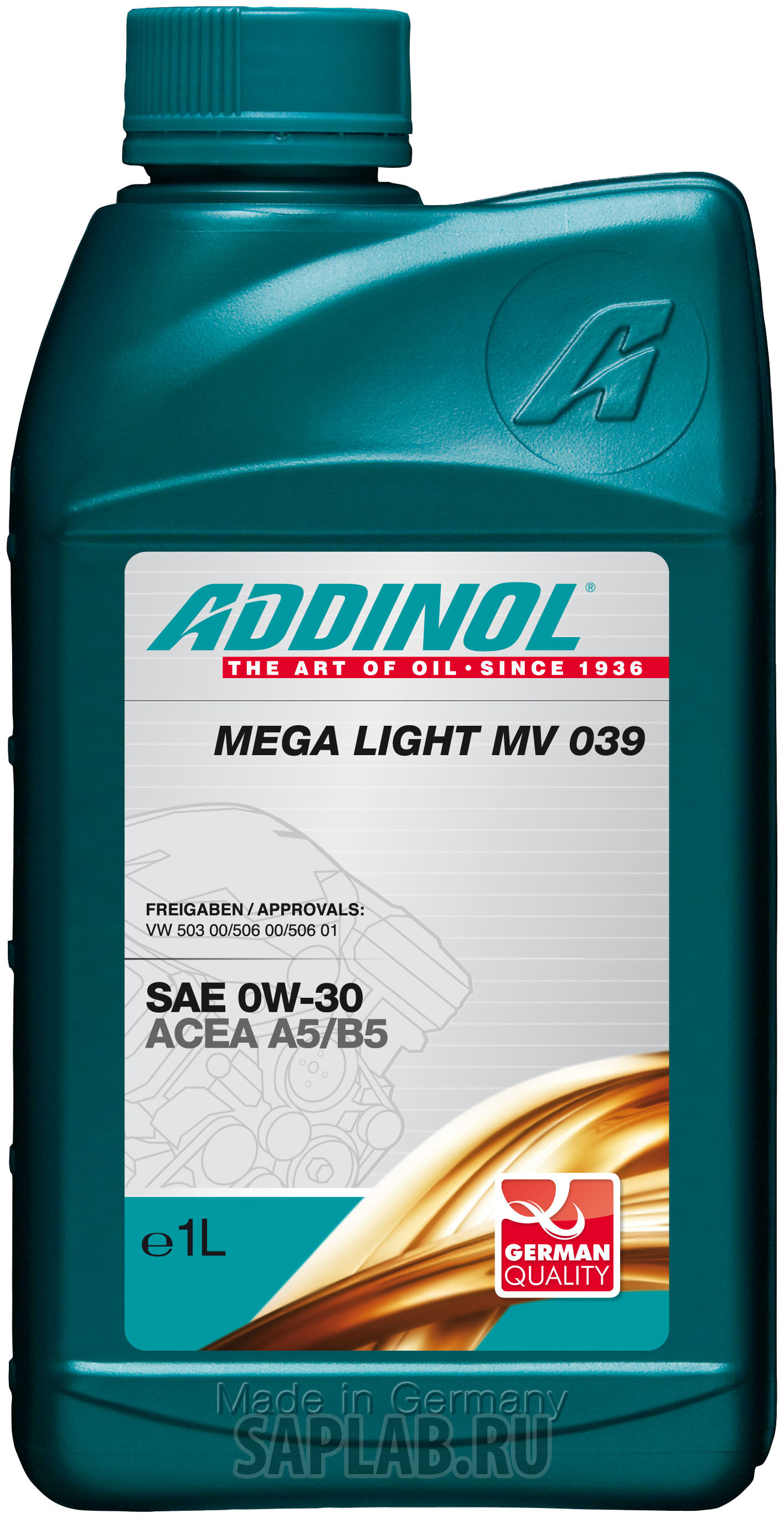 Купить запчасть ADDINOL - 4014766071729 Mega Light MV 039 0W-30, 1л