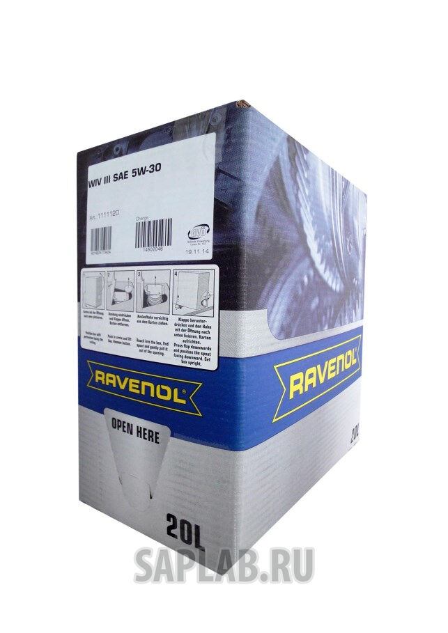 Купить запчасть RAVENOL - 4014835773424 Моторное масло Ravenol WIV III SAE 5W-30 20л