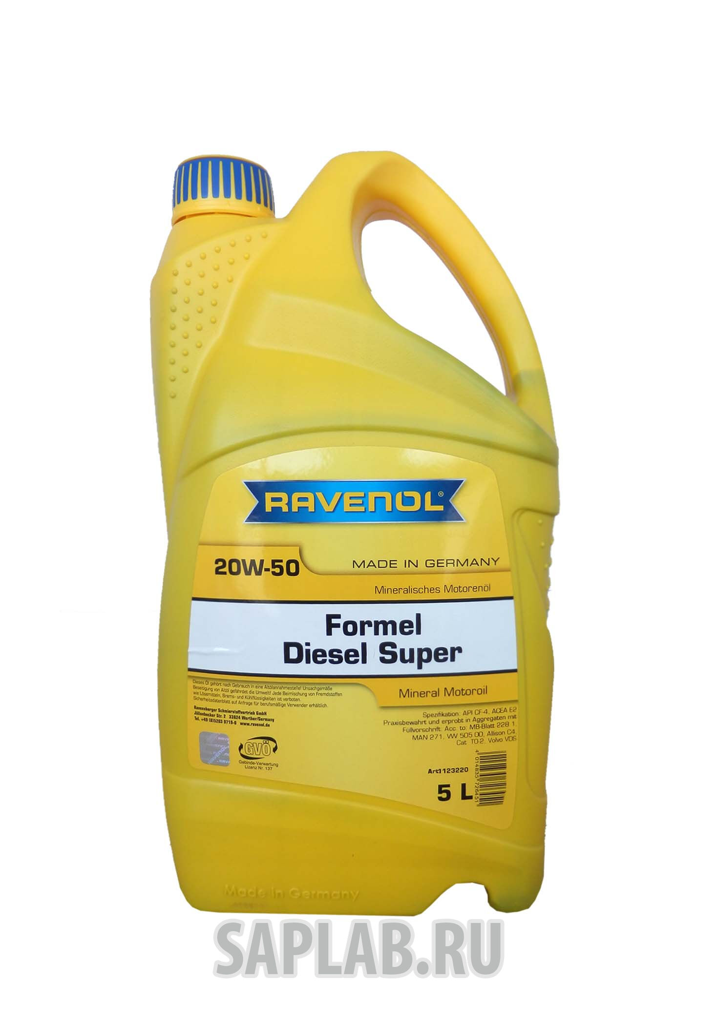 Купить запчасть RAVENOL - 4014835726451 Formel Diesel Super SAE 20W-50