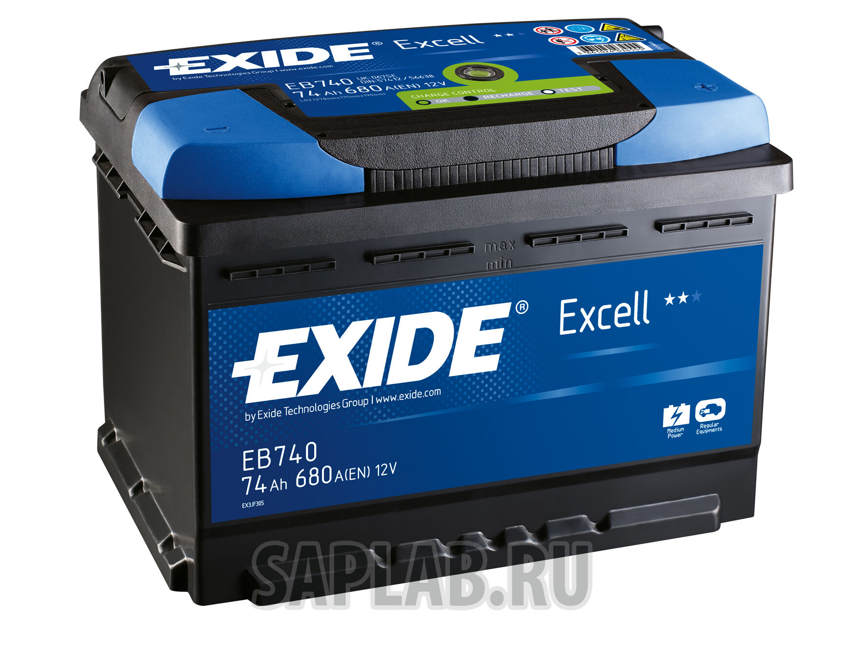 Купить запчасть  EXIDE - EB740 Аккумулятор автомобильный EXIDE EB740 74 Ач