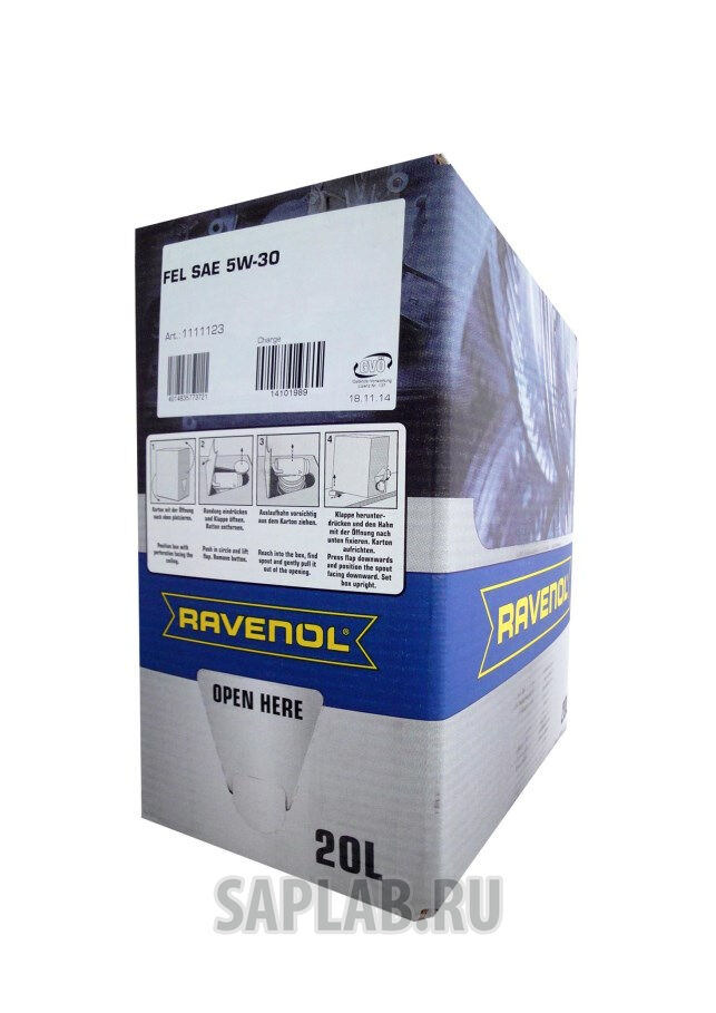 Купить запчасть RAVENOL - 4014835773721 Моторное масло Ravenol FEL SAE 5W-30 20л