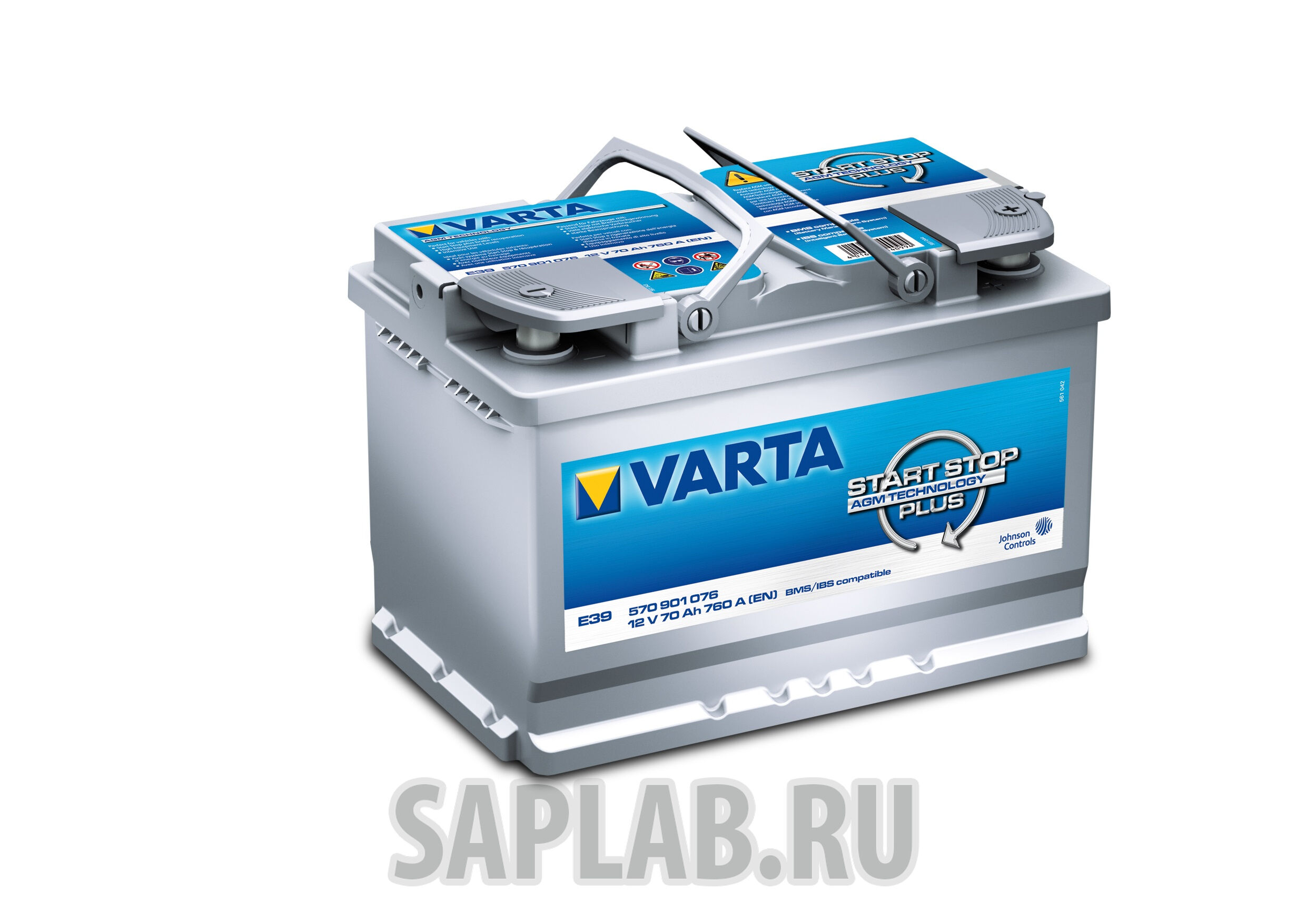 Купить запчасть  VARTA - 570901076 Аккумуляторная батарея19.5/17.9евро70Ah760A278x175x190AGMVARTA570901076