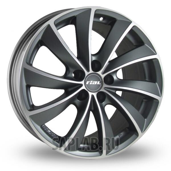 Купить запчасть RIAL - LU75736B939 RIAL LUGANO 7.5X17 5/120 ET36 d76.1 /graphit-matt front polished/ BMW [LU75736B93-9]