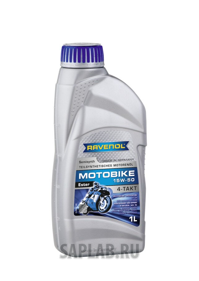 Купить запчасть RAVENOL - 4014835731219 Моторное масло Ravenol Motobike 4-T Ester 15W-50 1л