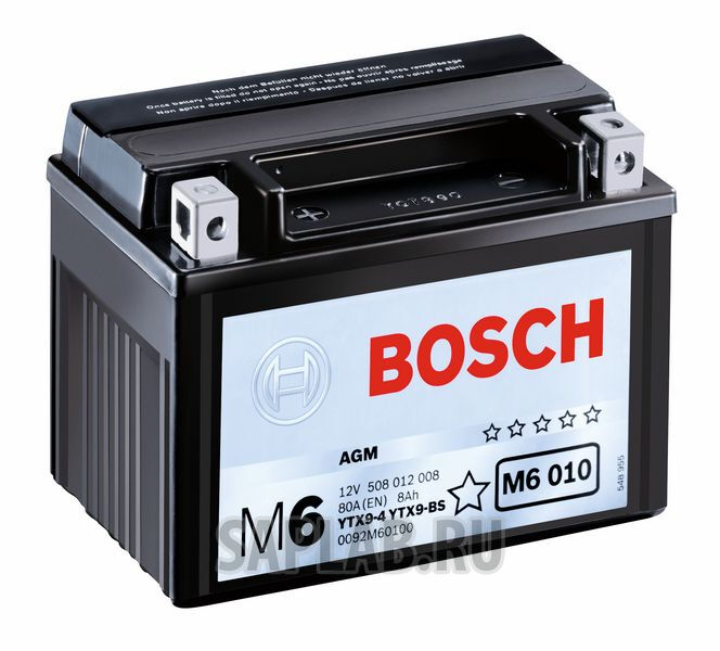 Купить запчасть  BOSCH - 0092M60010 Аккумулятор автомобильный BOSCH 0 092 M60 010 3 Ач