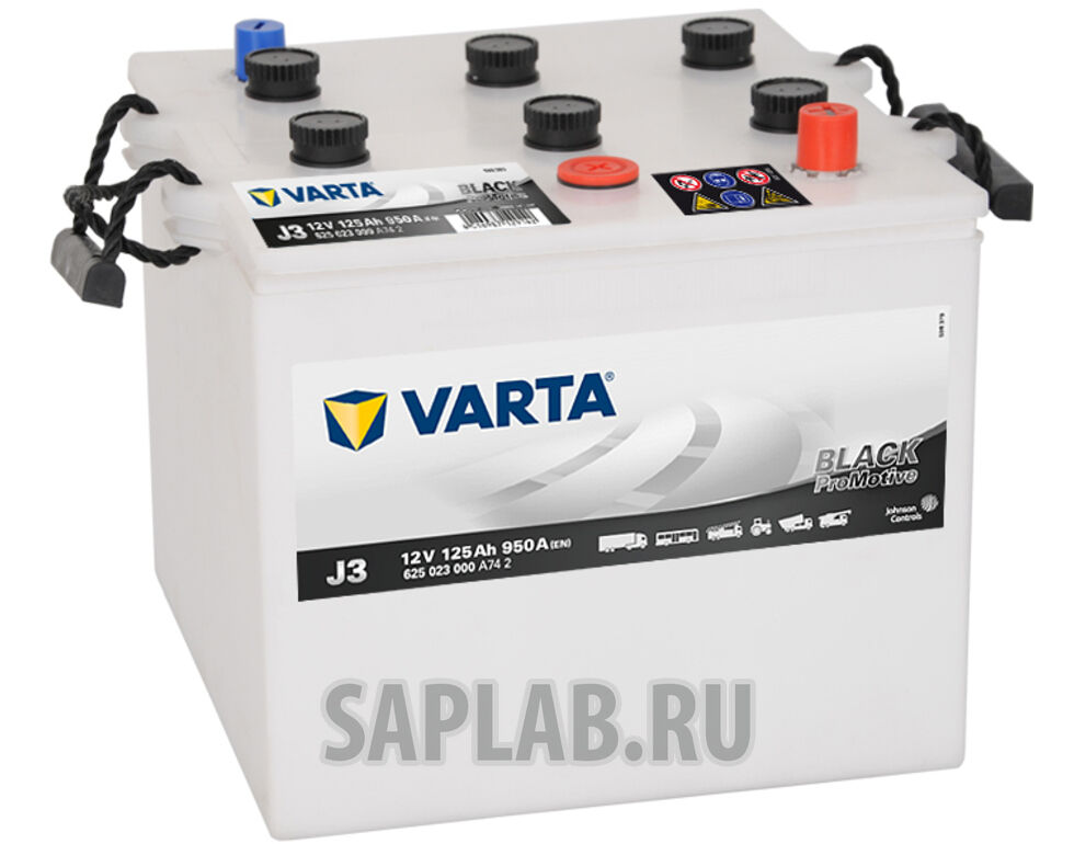 Купить запчасть  VARTA - 625023000 Аккумулятор VARTA 625023000 promotive black 125 ач 625 023 000 en 1 000a 286x269x230 j3