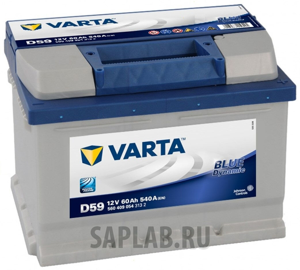 Купить запчасть  VARTA - 5604090543132 Аккумулятор Varta 5604090543132 60 Ач VL Euro (D59) низ.