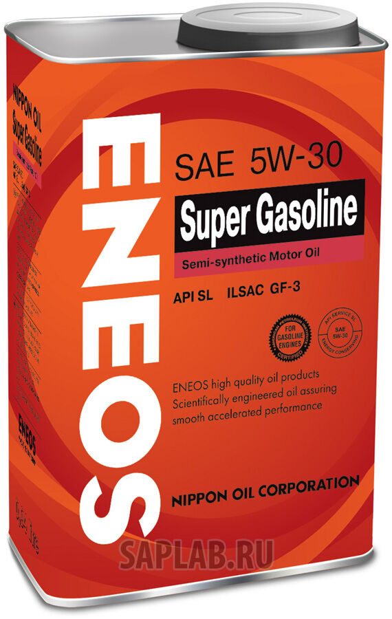 Купить запчасть ENEOS - OIL1358 Моторное масло Eneos Super Gasoline Semi-Synthetic SAE 5W-30 0,946л