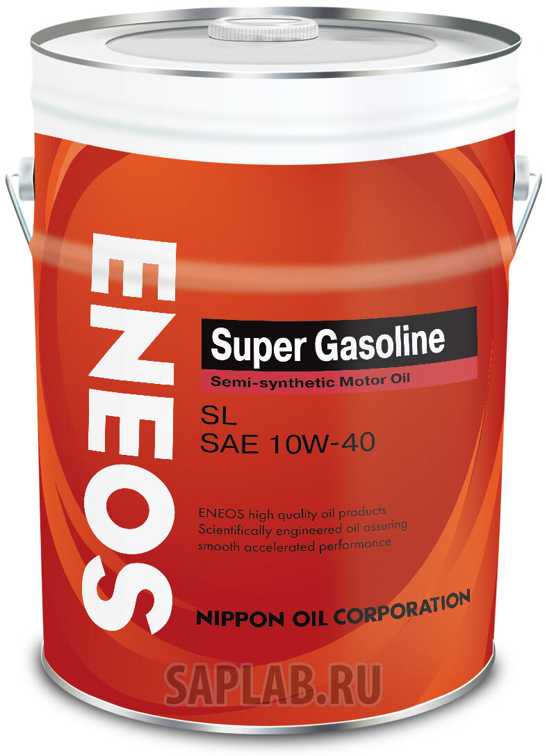 Купить запчасть ENEOS - OIL1356 Моторное масло Eneos Super Gasoline SL Semi-Synthetic 10W-40 20л