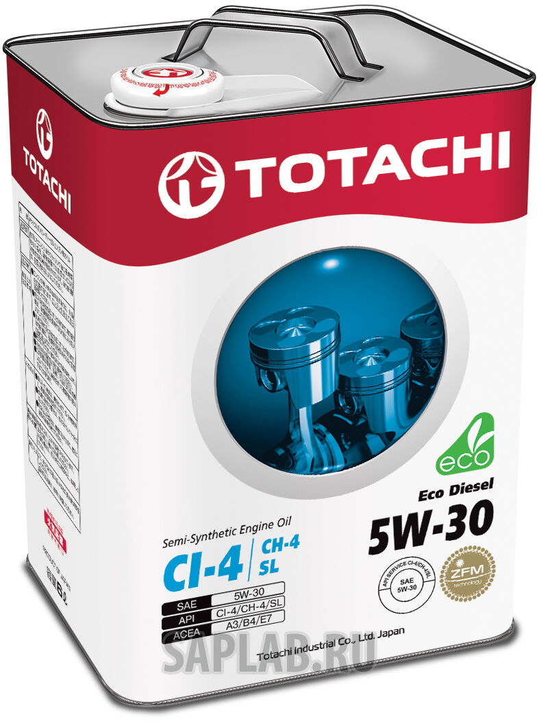 Купить запчасть TOTACHI - 4562374690486 TOTACHI Eco Diesel Semi-Synthetic CI-4/CH-4/SL 5W-30 6л