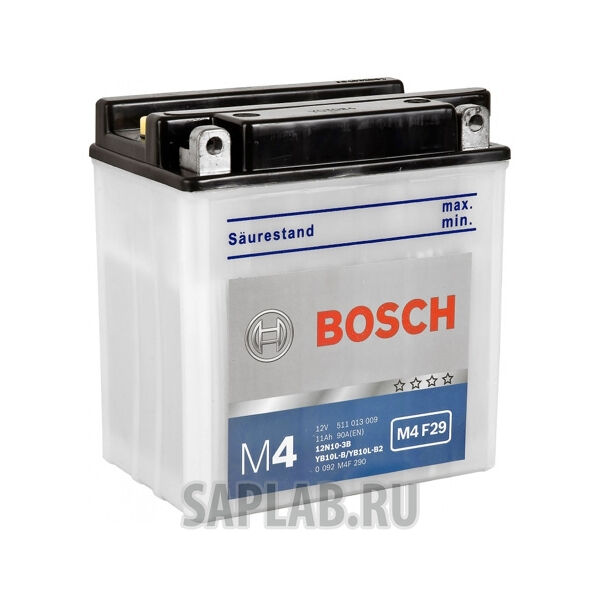 Купить запчасть  BOSCH - 0092M4F290 Аккумулятор M4 F29 12v 11ah 90a 136x91x146 BOSCH 0092m4f290