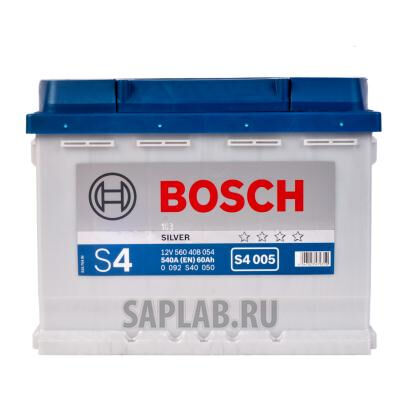 Купить запчасть  BOSCH - 0092S40050 Аккумулятор автомобильный BOSCH S4 Silver 0 092 S40 050 60 Ач