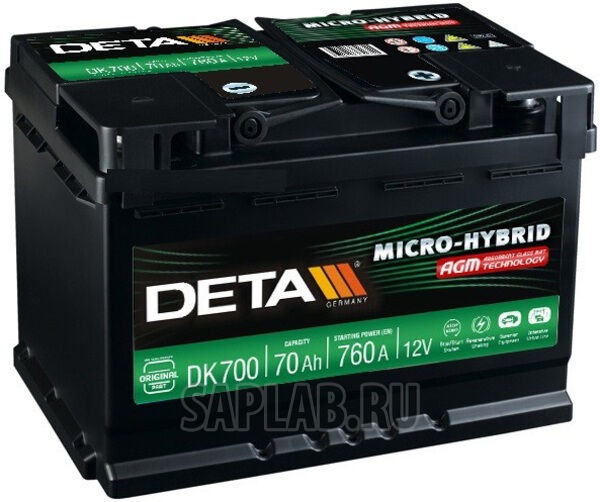 Купить запчасть  DETA - DK700 Аккумулятор автомобильный DETA DK700 70 Ач