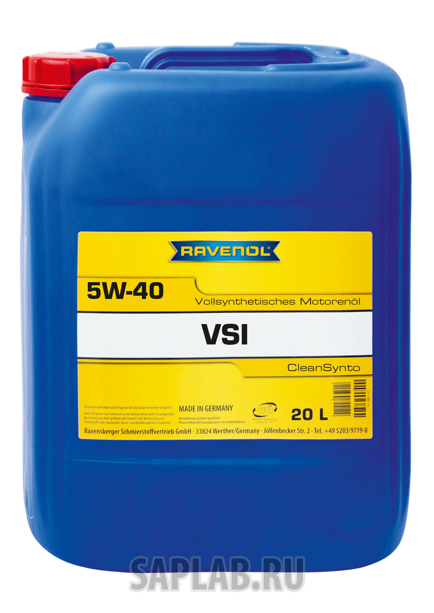 Купить запчасть RAVENOL - 4014835765429 VSI SAE 5W-40 (20л) new