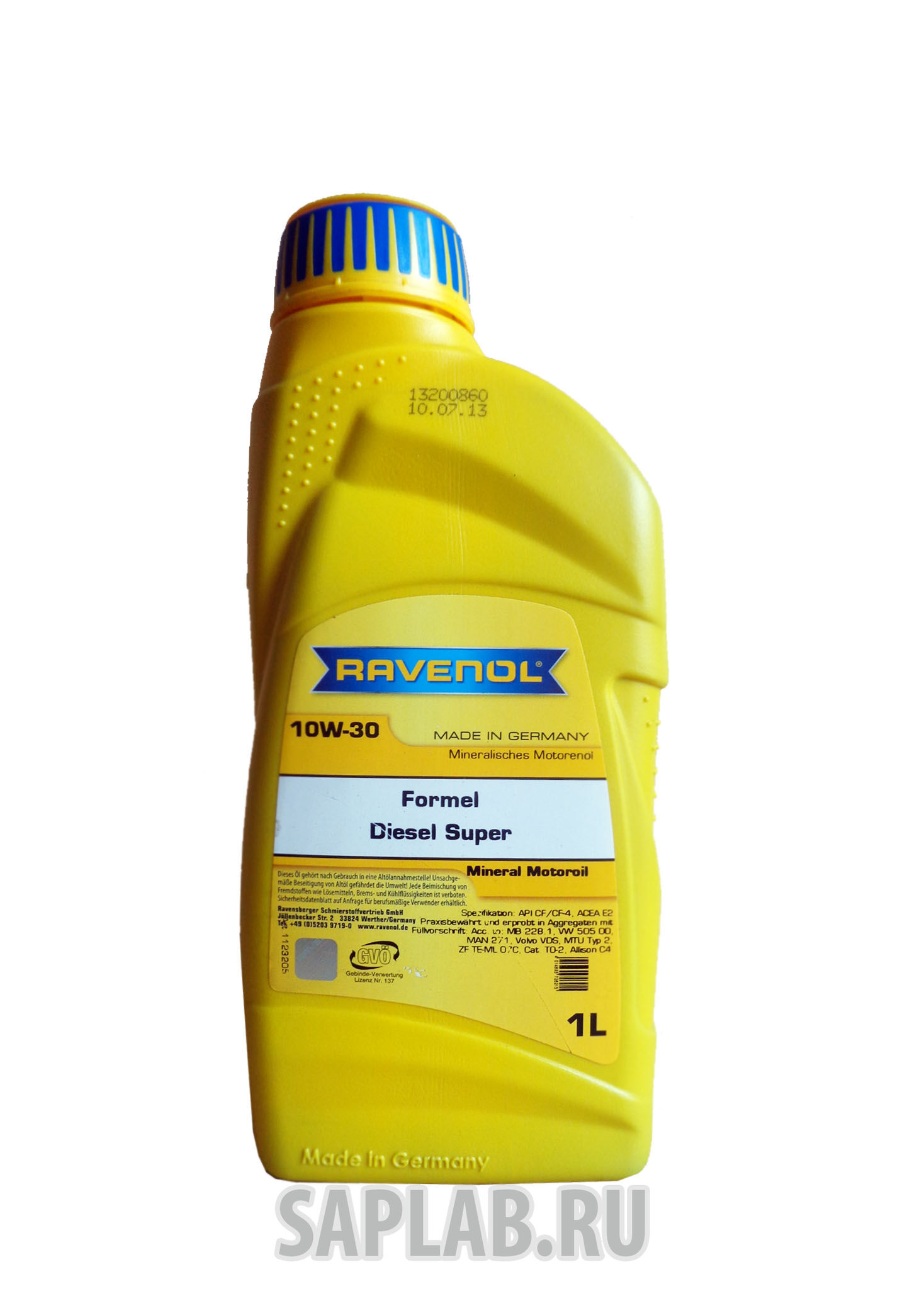 Купить запчасть RAVENOL - 4014835726215 Formel Diesel Super 10W-30 ( 1л) new