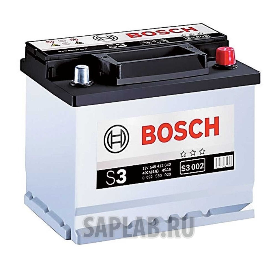 Купить запчасть  BOSCH - 0092S30020 Аккумуляторная Батарея S3 [12v 45ah 400a B13] BOSCH 0092S30020