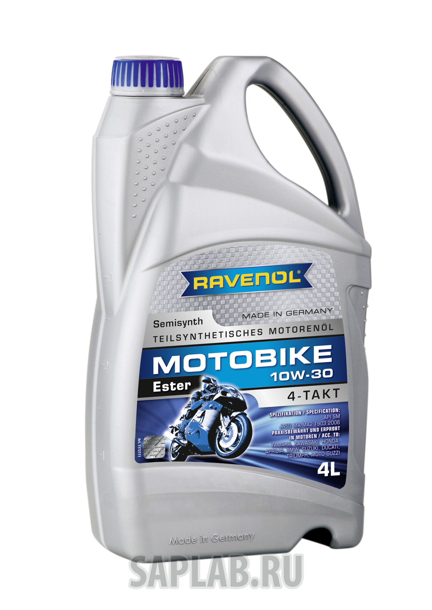 Купить запчасть RAVENOL - 4014835731097 Motobike 4-T Ester 10W-30 (4л) new