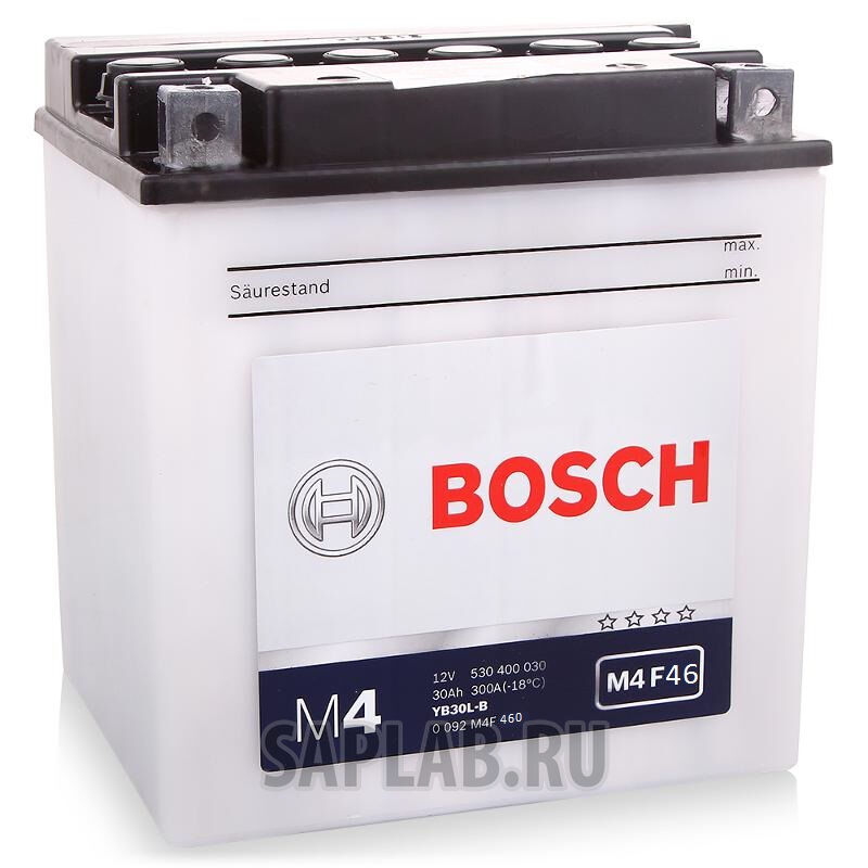 Купить запчасть  BOSCH - 0092M4F460 Аккумулятор автомобильный BOSCH 0 092 M4F 460 19 Ач