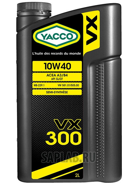 Купить запчасть YACCO - 303324 Моторное масло Yacco VX 300 SL/CF 10W-40 2л