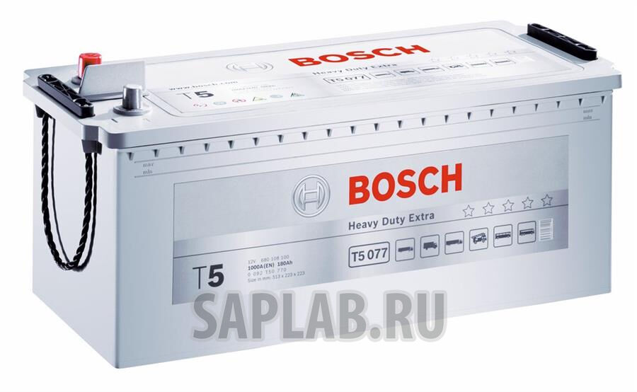 Купить запчасть  BOSCH - 0092T50770 Аккумулятор автомобильный BOSCH T4 0 092 T50 770 180 Ач