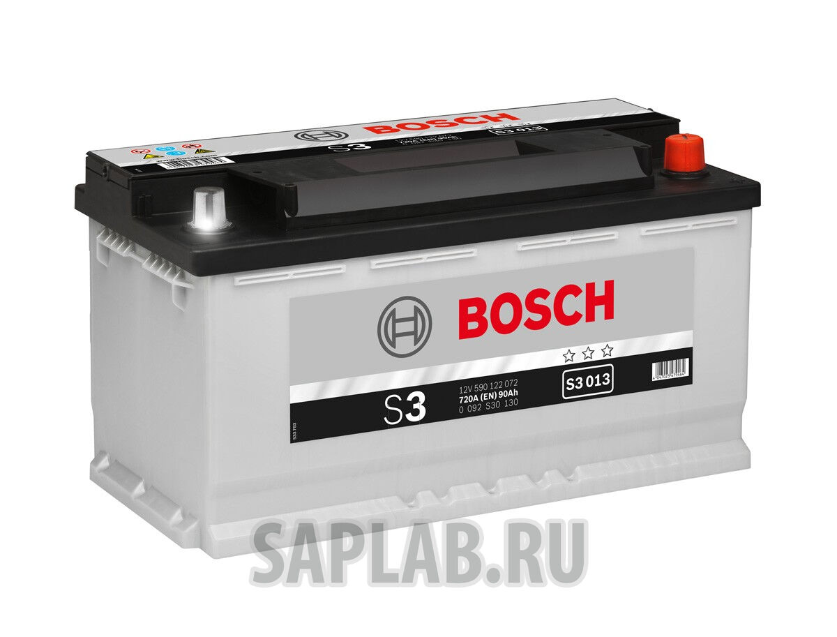 Купить запчасть  BOSCH - 0092S30130 Аккумулятор автомобильный BOSCH S3 0092S30130 90 Ач