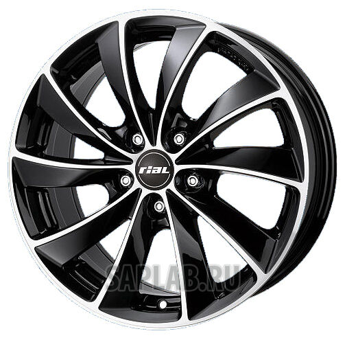 Купить запчасть RIAL - LU80835W131 RIAL LUGANO 8.0X18 5/120 ET35 d72.6 /diamond-black front polished/ BMW [LU80835W13-1]