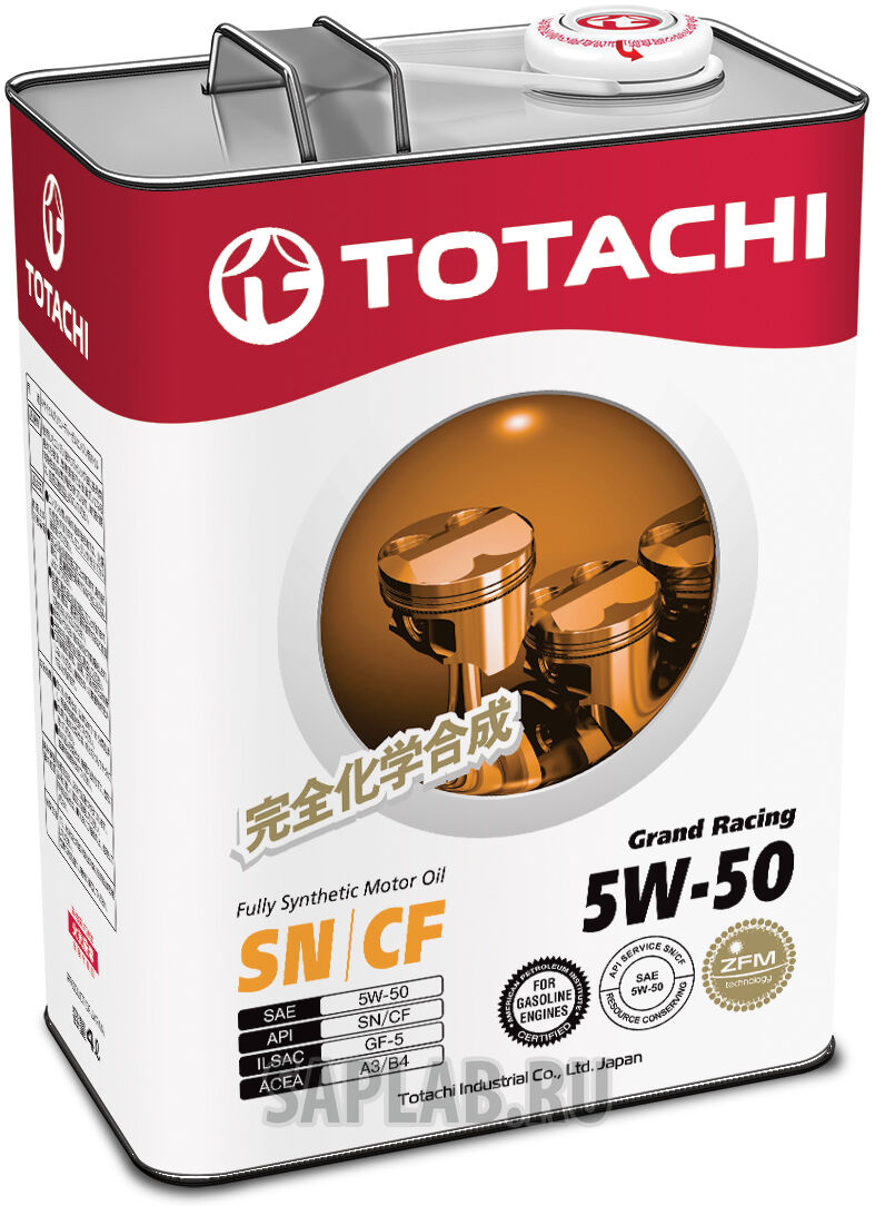 Купить запчасть TOTACHI - 4562374690707 Моторное масло Totachi Grand Racing Fully Synthetic SN/CF 5W-50 4л