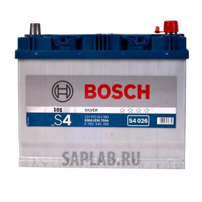 Купить запчасть  BOSCH - 0092S40260 Аккумулятор автомобильный BOSCH S4 Silver 0 092 S40 260 70 Ач