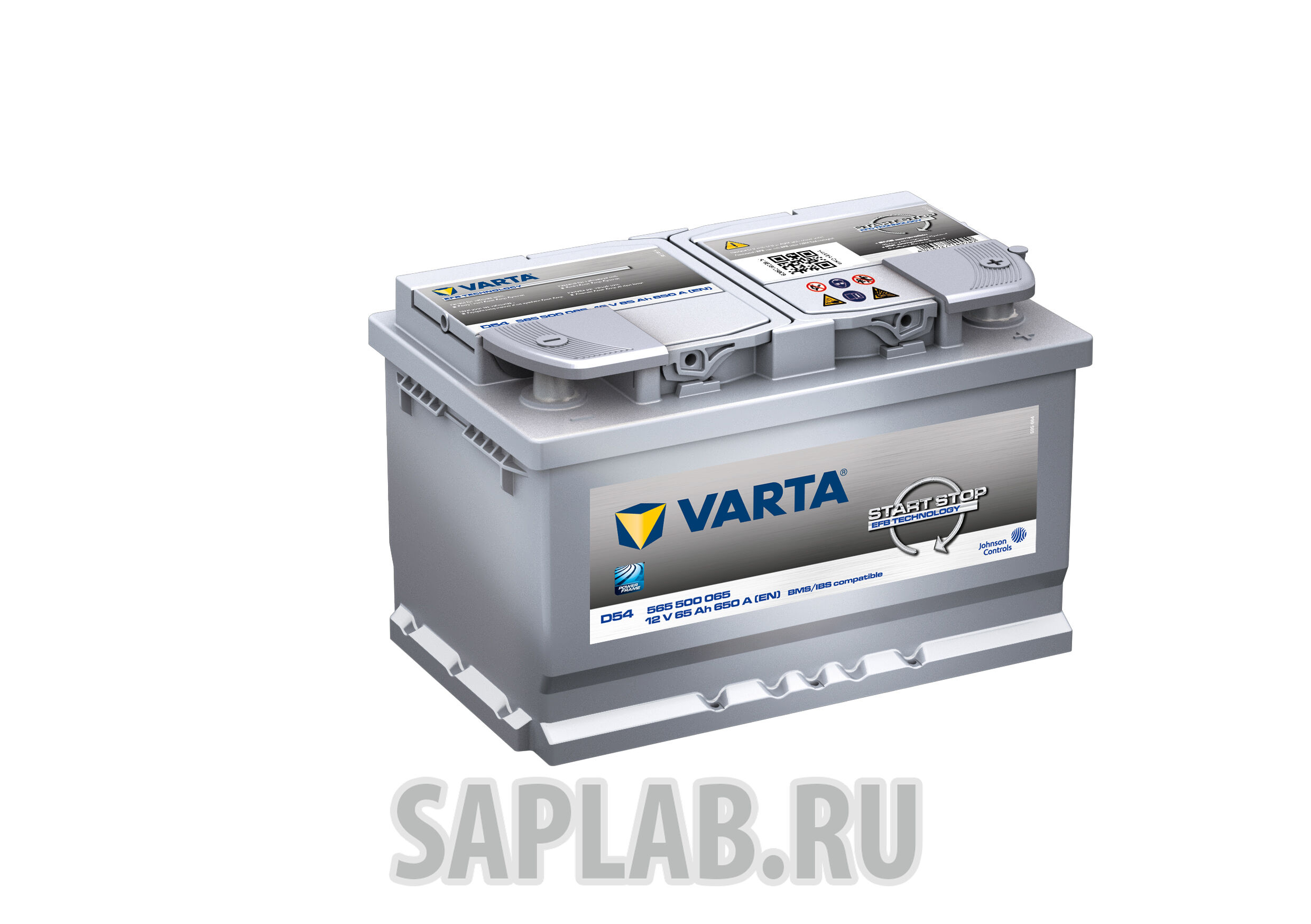 Купить запчасть  VARTA - 565500065 Аккумулятор Varta Blue Dynamic Efb 65а/Ч D54 (-/+) 12v 650a 278x175x175 565500065