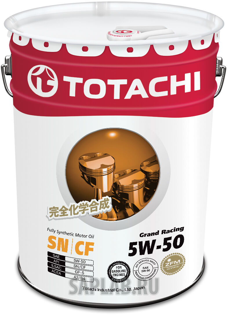 Купить запчасть TOTACHI - 4562374690714 Моторное масло Totachi Grand Racing Fully Synthetic SN/CF 5W-50 20л