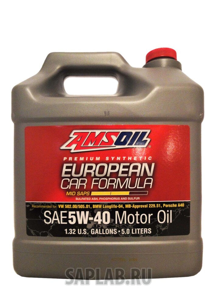 Купить запчасть AMSOIL - AFL5L Моторное масло Amsoil European Car Formula Mid-SAPS 5W-40 5л