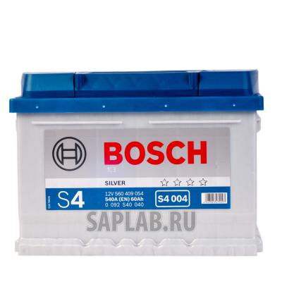 Купить запчасть  BOSCH - 0092S40040 Аккумулятор автомобильный BOSCH S4 Silver 0 092 S40 040 60 Ач