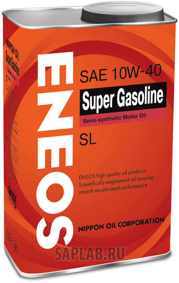 Купить запчасть ENEOS - OIL1354 Моторное масло Eneos Super Gasoline Semi-Synthetic SAE 10W-40 0,946л