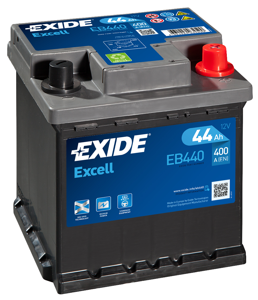 Купить запчасть  EXIDE - EB440 Аккумулятор автомобильный EXIDE EB440 44 Ач