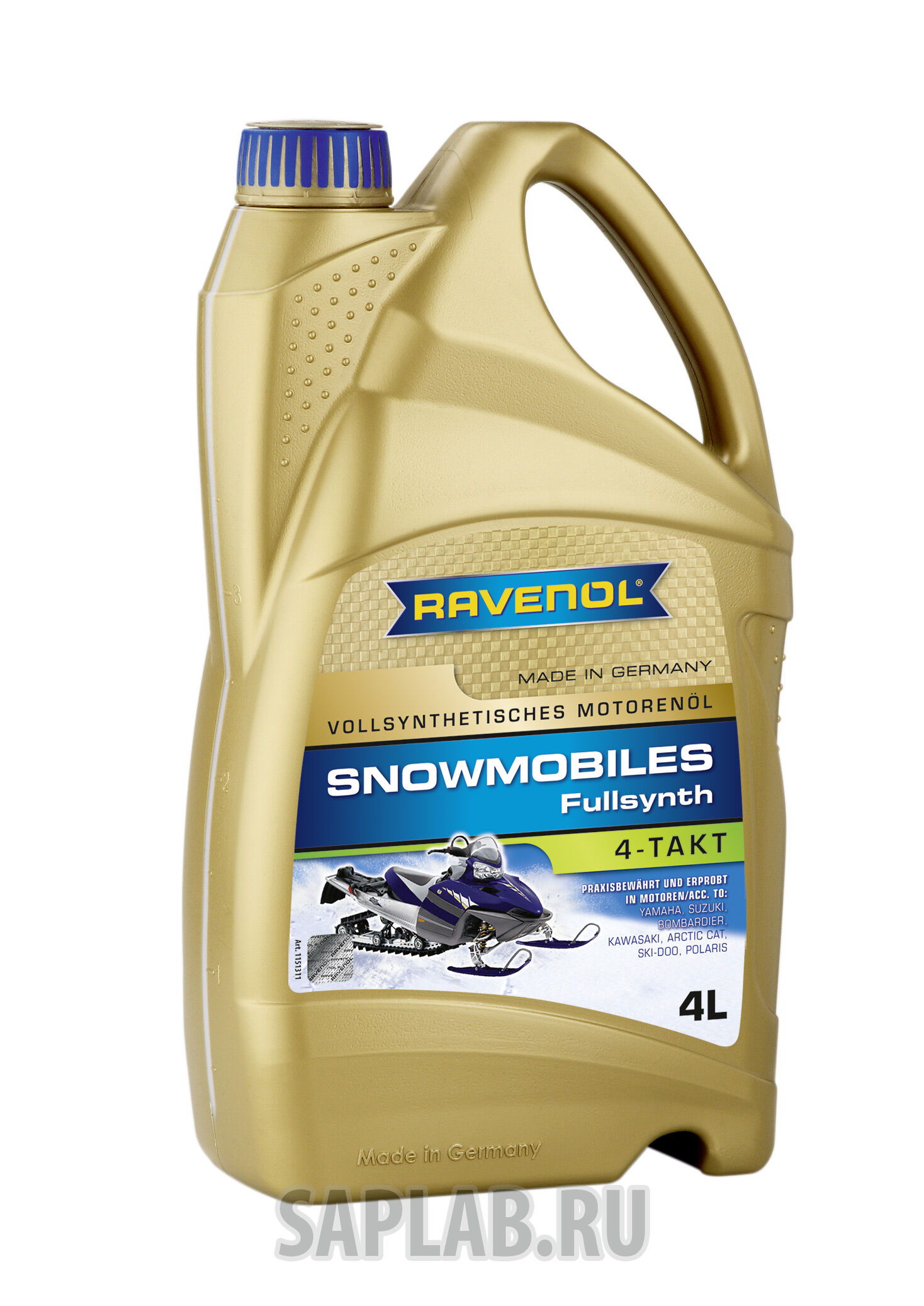 Купить запчасть RAVENOL - 4014835728097 Масло для 4-Такт снегоходов Snowmobiles 4-Takt Fullsynth. (4л) new