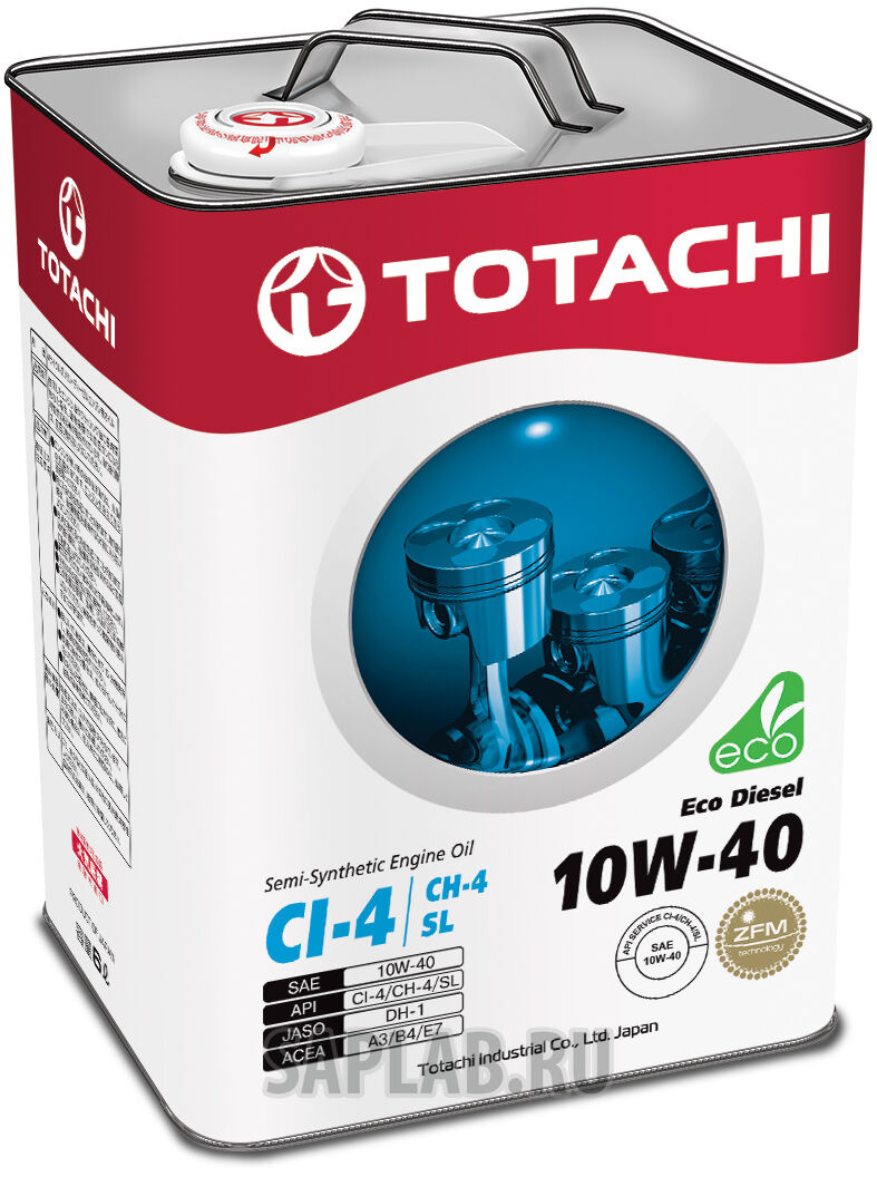 Купить запчасть TOTACHI - 4562374690530 Моторное масло Totachi Eco Diesel Semi-Synthetic 10W-40 6л