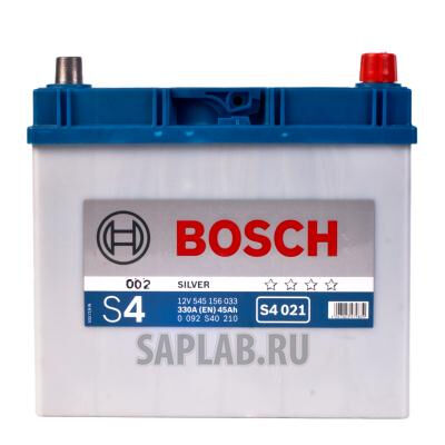 Купить запчасть  BOSCH - 0092S40210 Аккумулятор автомобильный BOSCH S4 Silver 0 092 S40 210 45 Ач